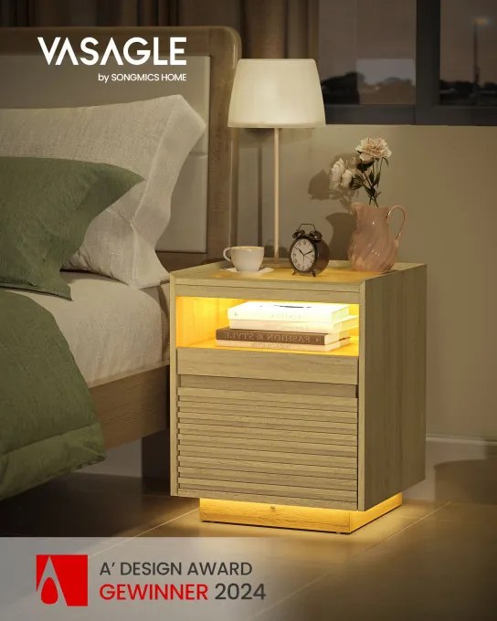 Nočný stolík s LED osvetlením LET614Y70