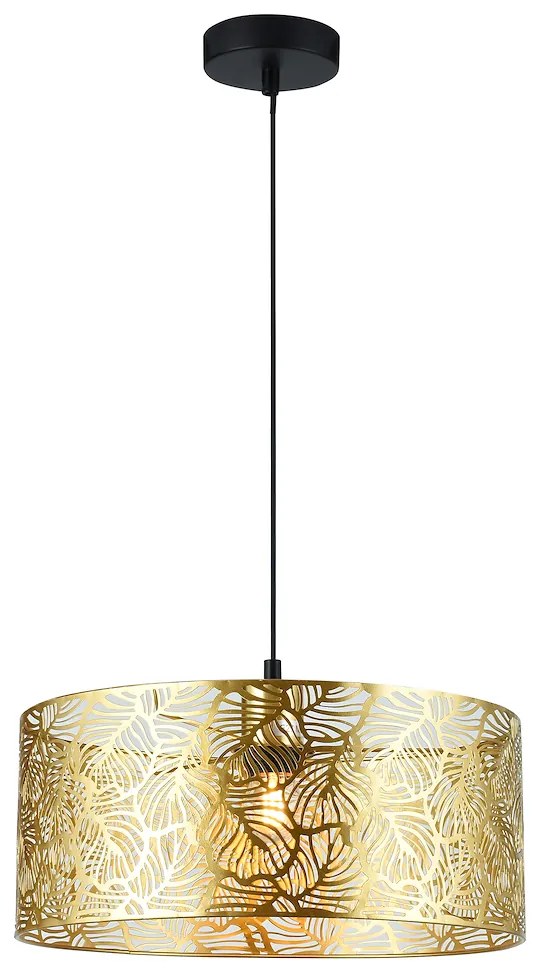 Závesné svietidlo Blossom, 1x zlaté kovové tienidlo, b