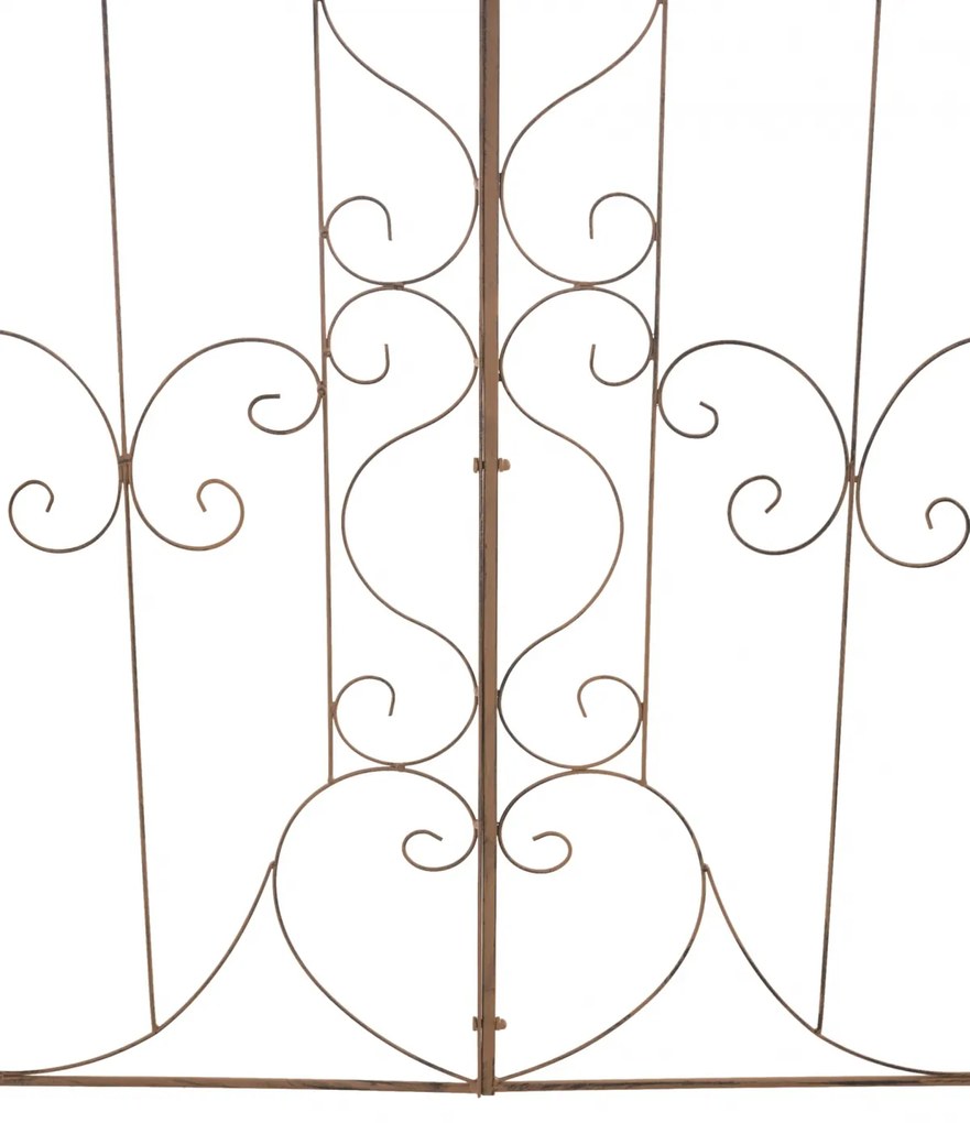 Mriežka na popínavé rastliny Mandevilla - 133 x 99 cm - Hnedá antik