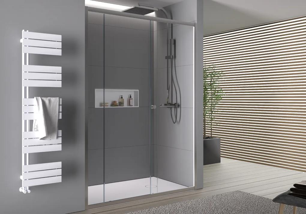 Cerano Varone, posuvné sprchové posuvné dvere 110x195 cm, 6mm číre sklo, chrómový profil, CER-CER-DY505-110-195