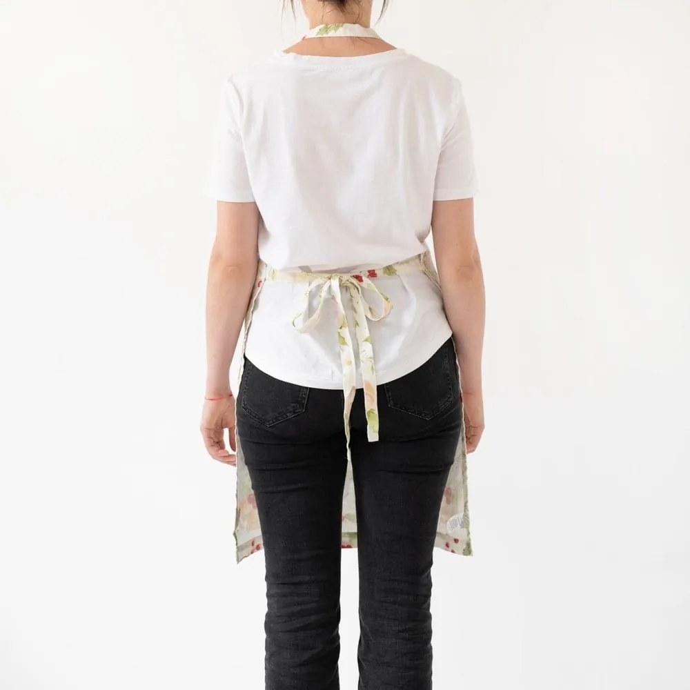 Vianočné ľanová zástera Linen Tales Daily Apron Merry, 80 x 55 cm