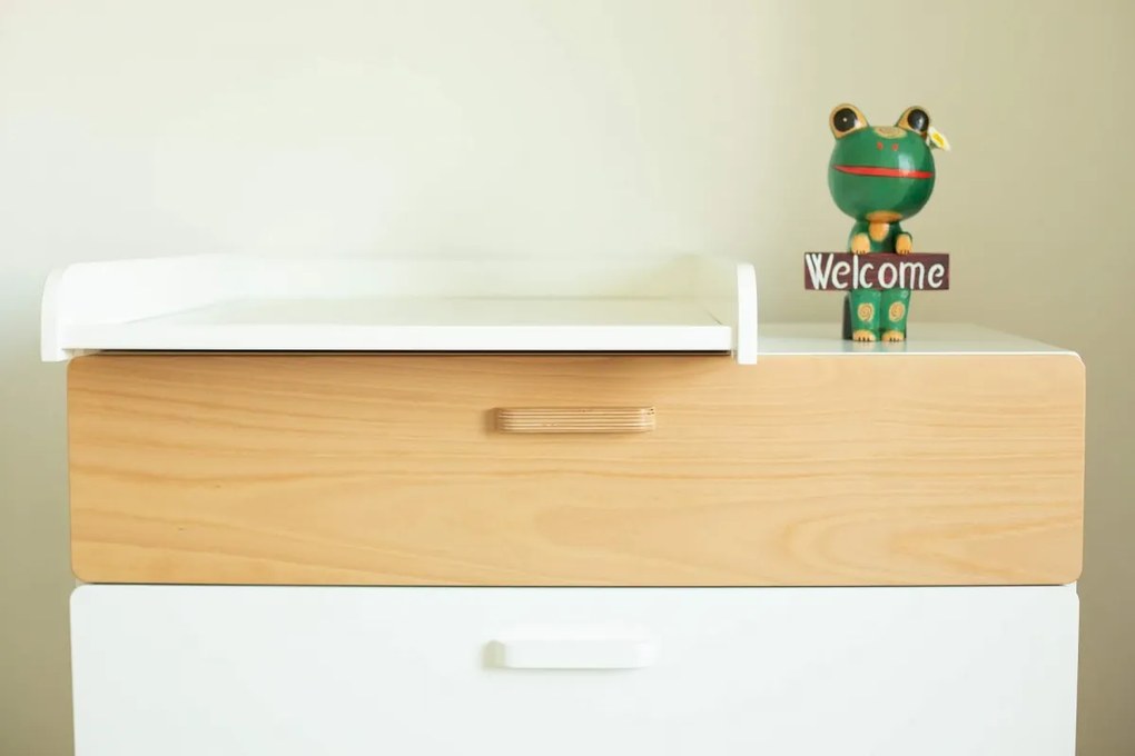 Biela detská komoda HOPPA