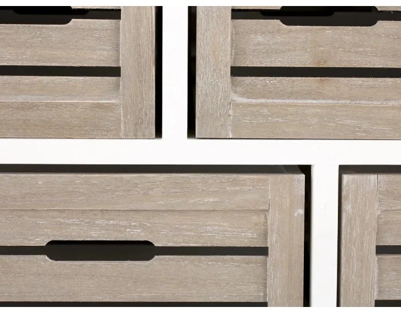furniture-nabytek.cz - Masívna komoda Russel z paulovnie a MDF, lakovaná, biela