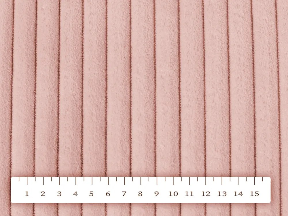 Biante Dekoračná obliečka na vankúš Minky menčester MKM-008 Púdrovo ružová 30 x 50 cm