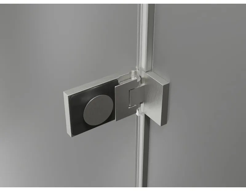 Mexen Lunar-F Duo, skladací sprchový kút 85 x 75 cm, 8mm číre sklo, oceľový profil, 836-085L-075P-97-00