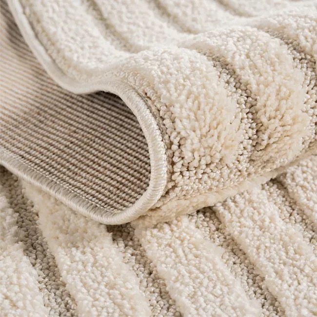 Koberec Square Art 3D krémový