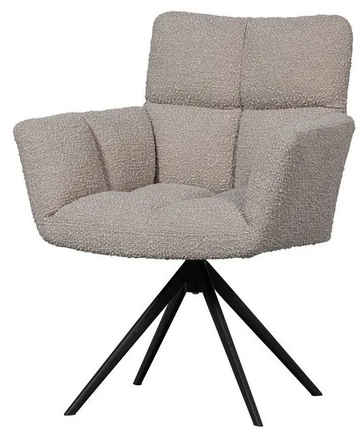 Béžové čalúnené jedálenské kreslo Vinny – WOOOD