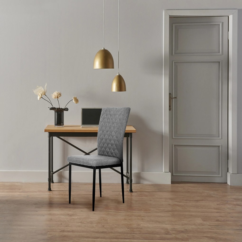 ModernHome Sada 4 šedých stoličiek do jedálne a obývačky