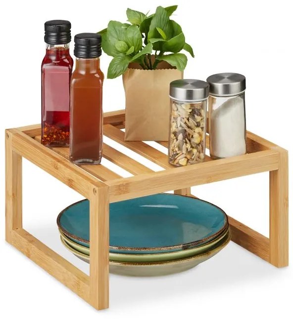 Hnedá bambusová polica, RD39417