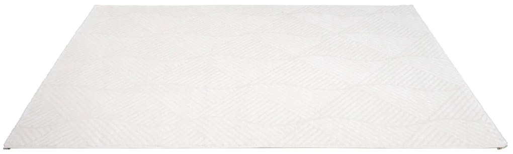 Dekorstudio Jednofarebný koberec FANCY 904 - smotanovo biely Rozmer koberca: 120x160cm