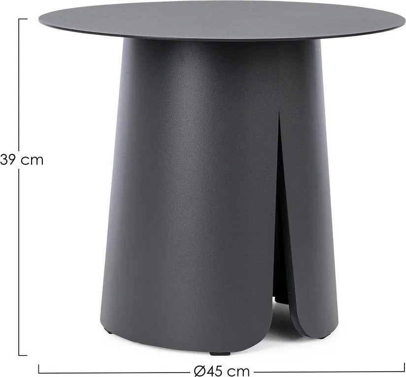 Hliníkový okrúhly záhradný stolík ø 45 cm Bryan – Bizzotto