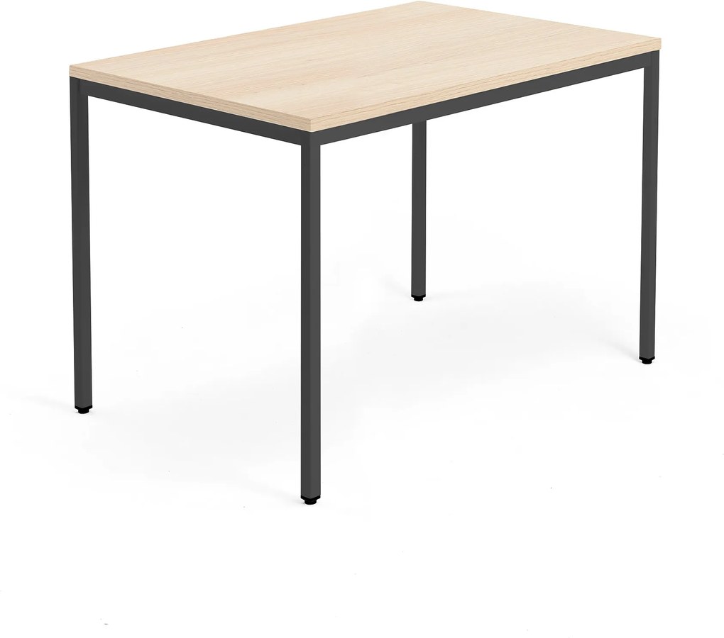 Kancelársky pracovný stôl Modulus, 1200x800 mm, dub/čierna