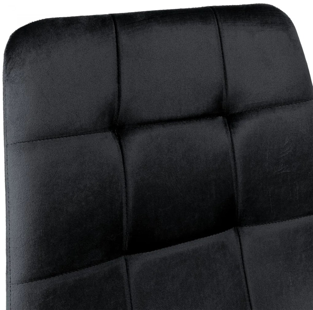 Čalúnená designová stolička ForChair čierna