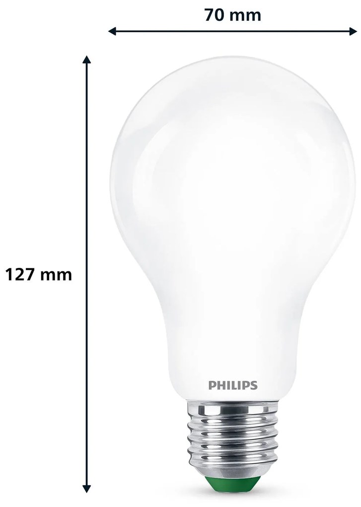 Philips LED E27 A70 7,3W 1 535lm matná 3 000K