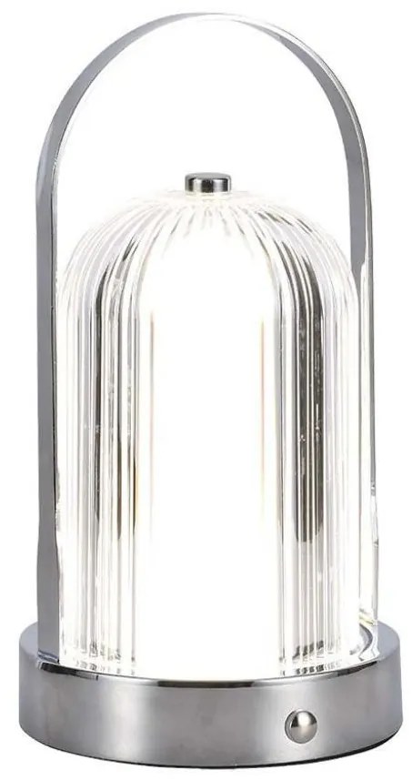 LED Stmievateľná stolná lampa LED/1W/5V 3000-6000K 1800 mAh chróm