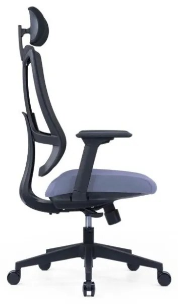 Kancelárska ergonomická stolička SLIDE — látka, sieť, viac farieb Červená