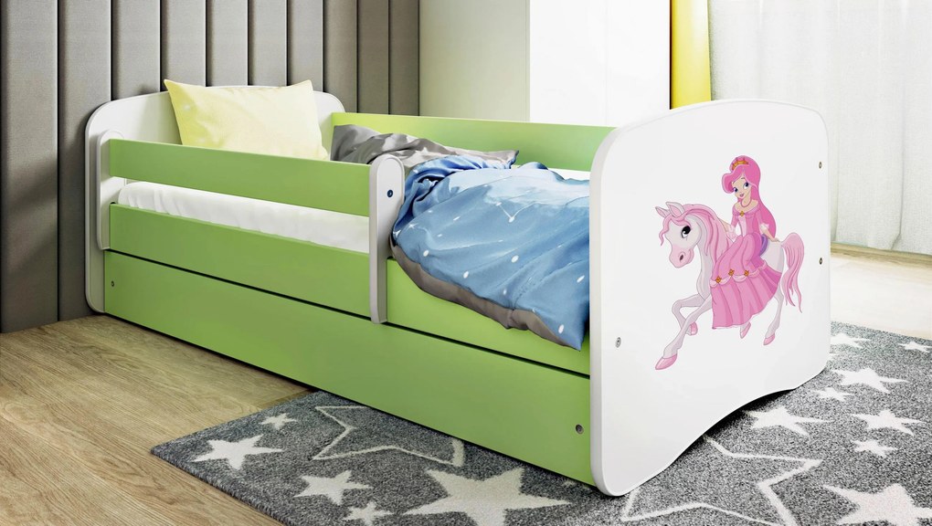 XXXLutz POSTEĽ PRE DETI A MLÁDEŽ 80/160 cm, zelená, biela MID.YOU - Detské izby - 002142000249