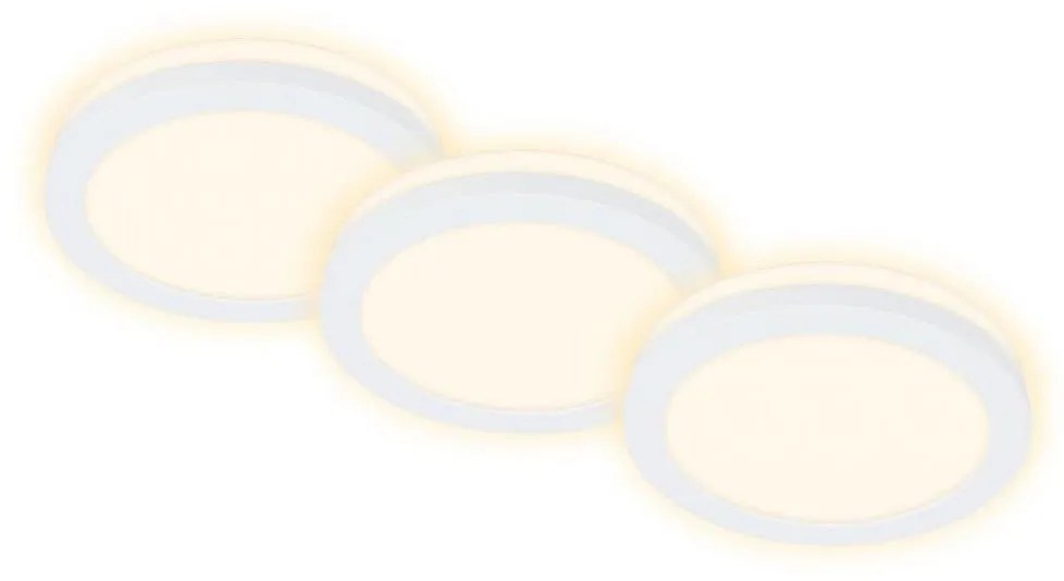 Briloner 7055-036 - SADA 3x LED Kúpeľňové podhľadové svietidlo LED/3W/230V IP44