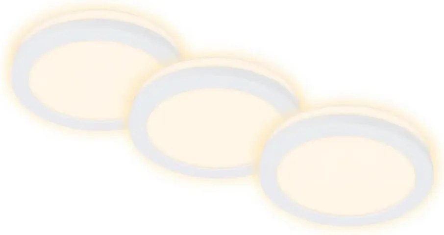 Briloner 7055-036 - SADA 3x LED Kúpeľňové podhľadové svietidlo LED/3W/230V IP44