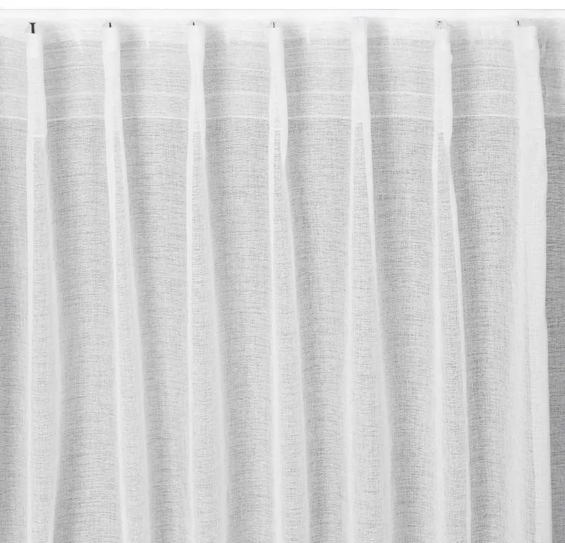 Biela záclona na flex páske LAYLA 140x300 cm