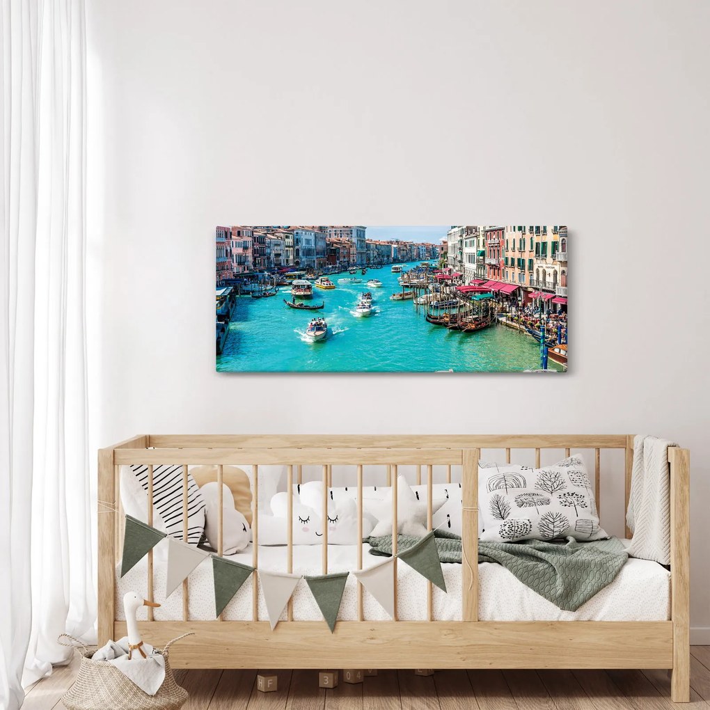 Obraz - Canal Grande, Benátky, Taliansko (120x50 cm)