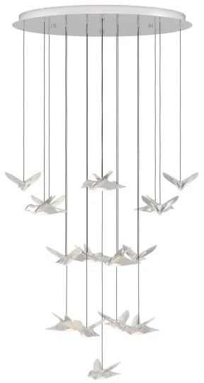 Eglo 390402 - LED Stmievateľný luster na lanku PARATEBUENO 17xLED/3W/230V chróm