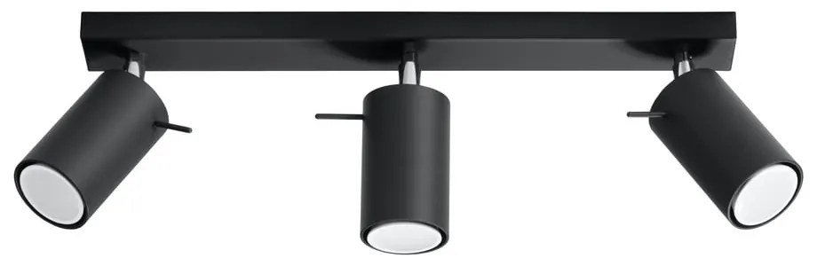 Čierne stropné svietidlo Sollux Ethno