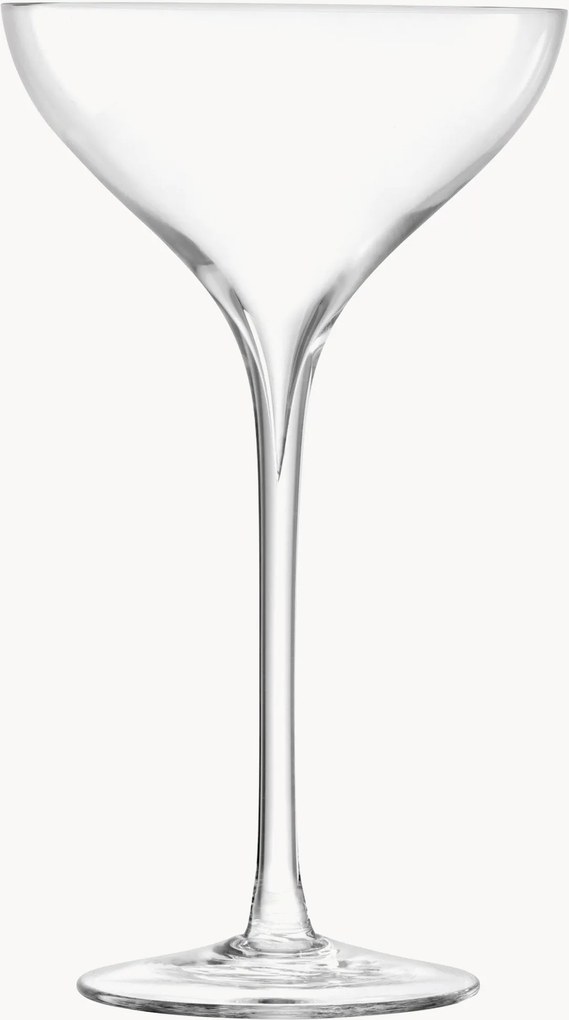 Ručne fúkané poháre na šampanské Savoy, 2 ks