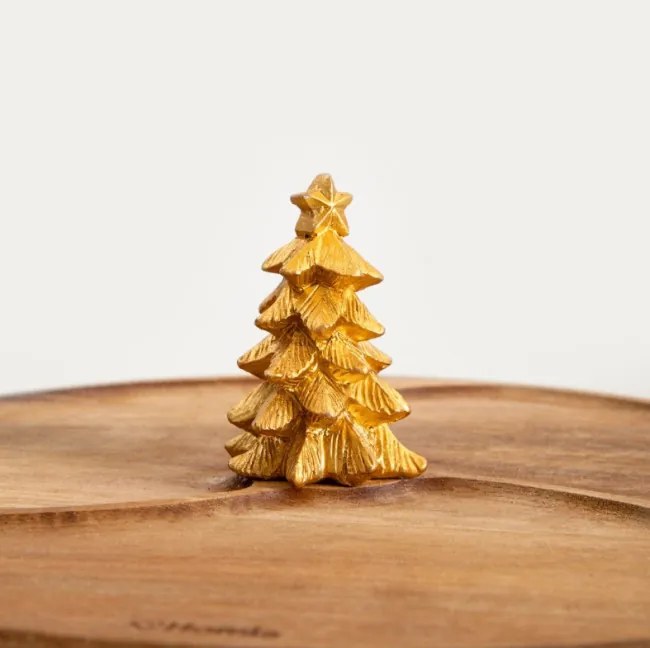 Servírovacia doska LOVDAL so zlatým stromčekom 761980