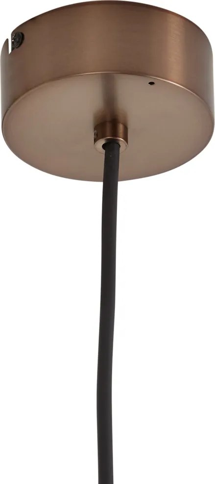 Závesná lampa v štýle Art Deco tmavý bronz s rebrovaným sklom IP44 - Walcott
