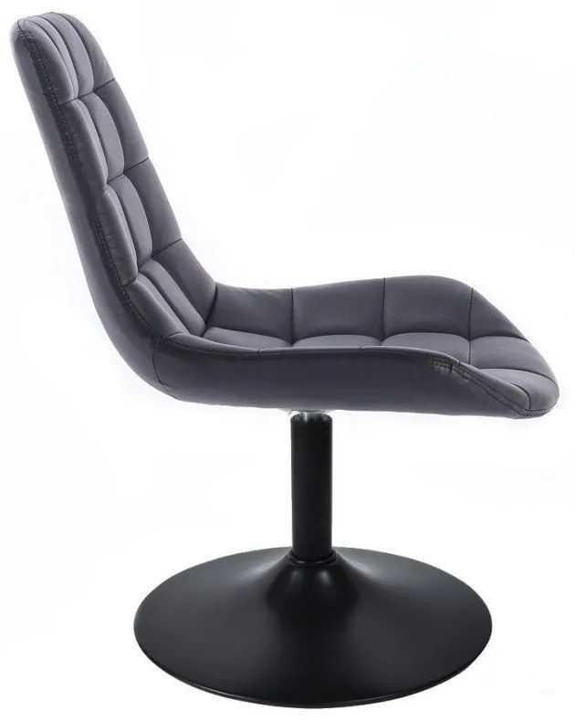 LuxuryForm DESIGN Stolička PARIS na čiernom tanieri - čierna