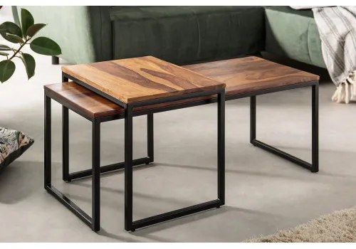 Konferenčný stôl 41069 100x40cm 2-set Drevo Palisander  - Komfort-nábytok