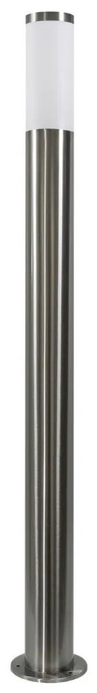 LED stmievateľná vonkajšia lampa LIVIA 1xE27/6W/230V 100 cm IP44 strieborná