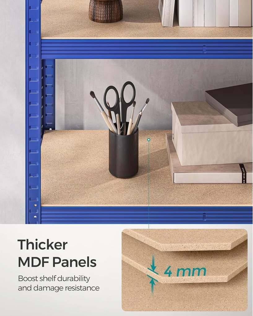 Regál s vysokou nosnosťou do 875 kg, modrý