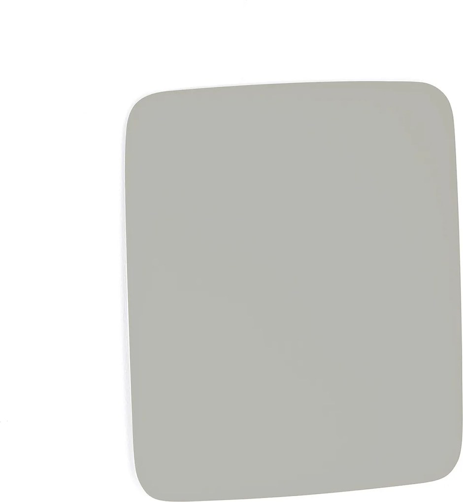 Sklenená magnetická tabuľa Stella so zaoblenými rohmi, 500x500 mm, svetlošedá