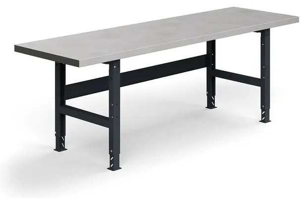 Dielenský stôl TRUST, 2500x760mm, 600 kg, oceľový povrch