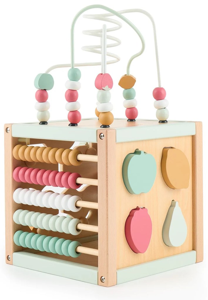 Bieco - Motorická kocka s labyrintom - berry