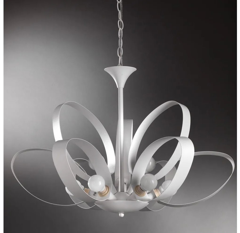 ONLI - Luster na reťazi SERENA 9xE14/6W/230V biela