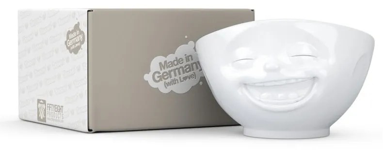 Biela porcelánová smejúca sa miska 58products