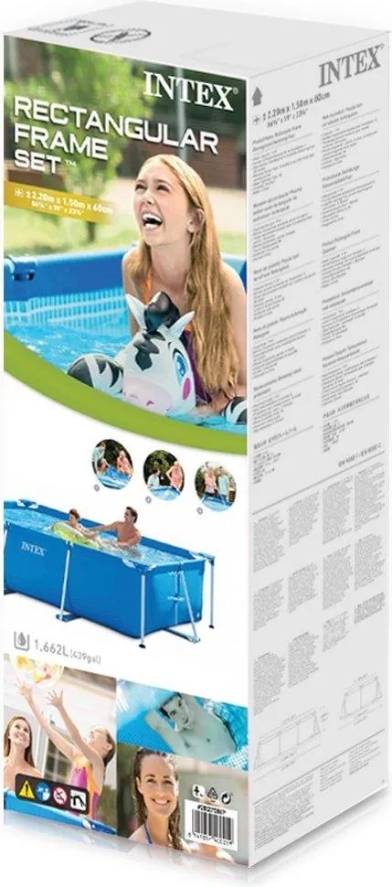 Bazén Intex Frame Family 2,6 x 1,6 x 0,65 m bez filtrácie