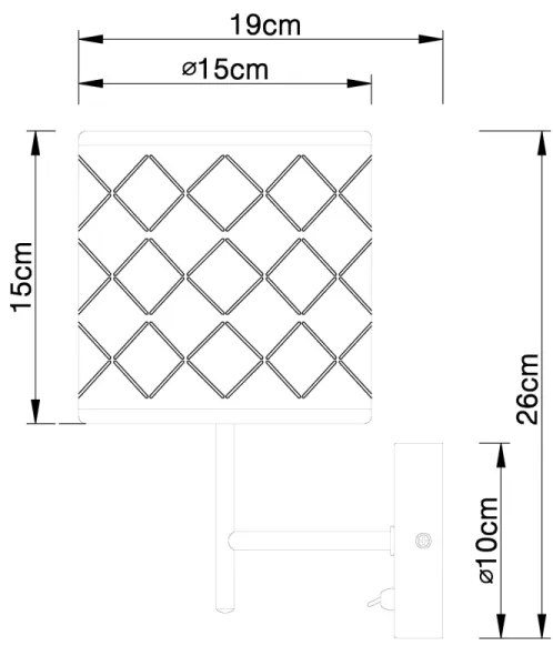 Globo 15228W - Nástenné svietidlo KIDAL 1xE14/40W/230V