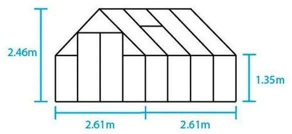 Skleník Halls Qube, Qube 68 / 5.1 m2