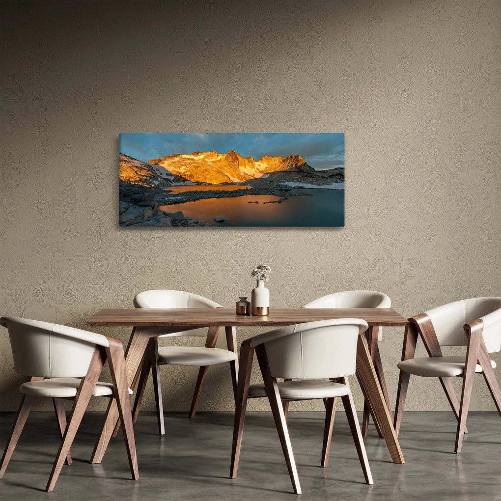 Obraz vysokohorskej krajiny (120x50 cm)