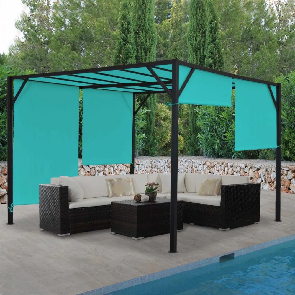 Pergola so sťahovacou strechou 3x3 m Dekorhome