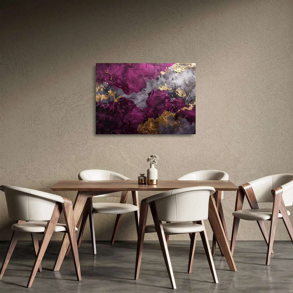 Sklenený obraz - Textúrovanie abstrakcie (70x50 cm)