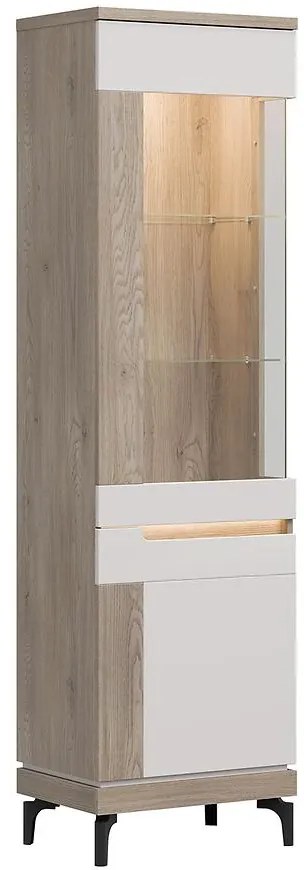 Vitrína L Aston An05 Dub/Kašmír