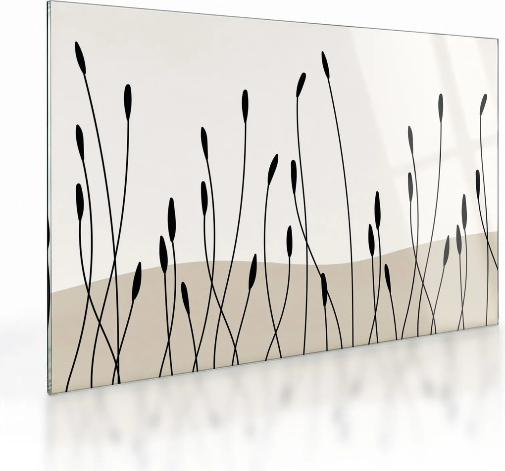 Sklenený obraz - Grafická lúka N⁰3 (70x50 cm)