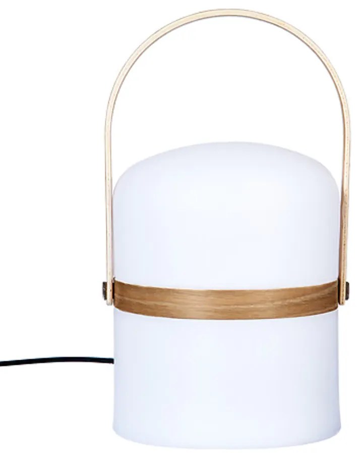 Vonkajšia lampa s rúčkou KIARA 26,5 cm, biela