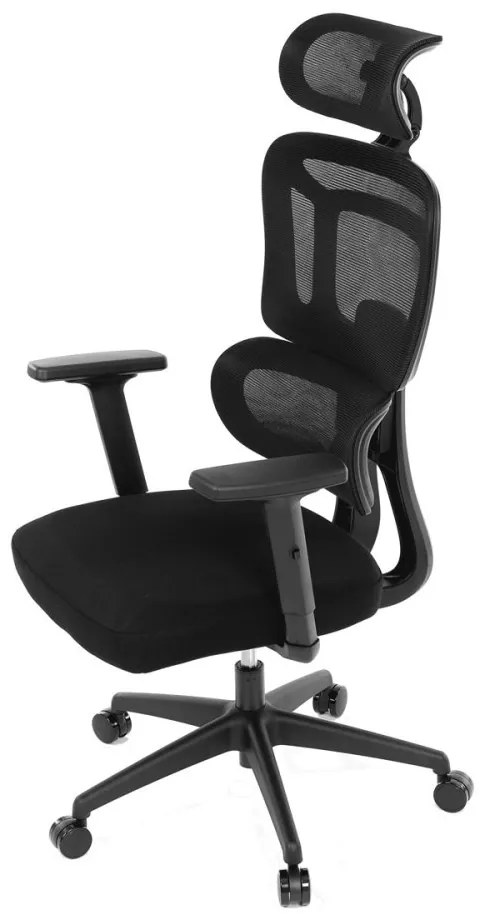 Kancelárska ergonomická stolička MARIA — látka, čierna