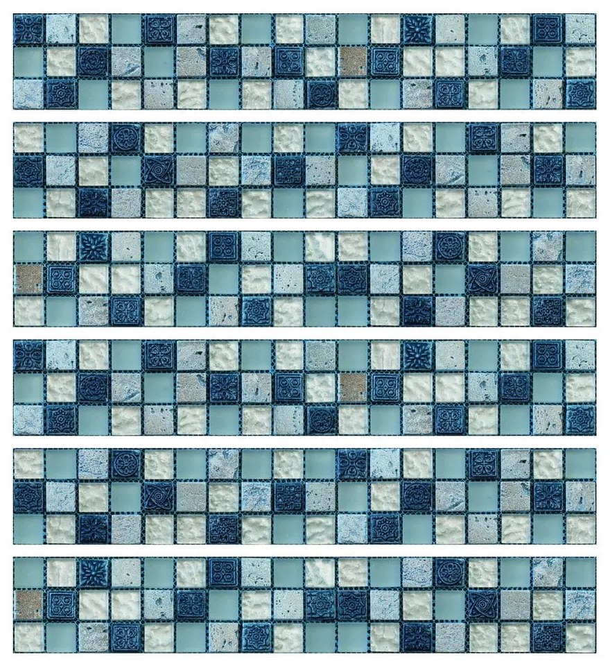 Samolepky na kachličky 6 ks 30x5 cm Artemis – Ambiance